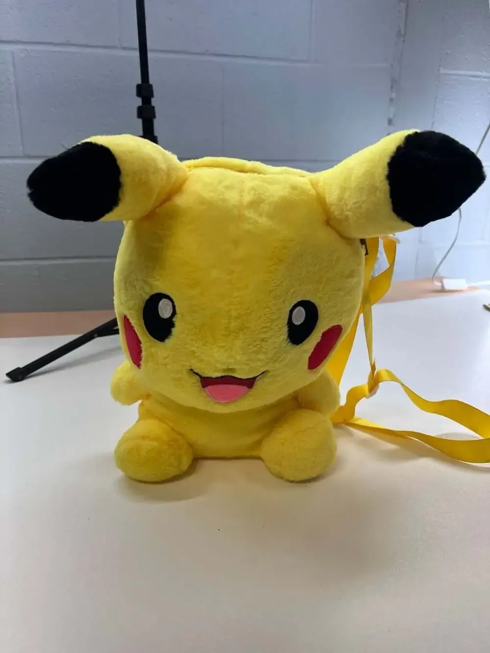 Pokemon Pikachu Plush Backpack Bag Yellow Stuffed Animal Mini Backpack